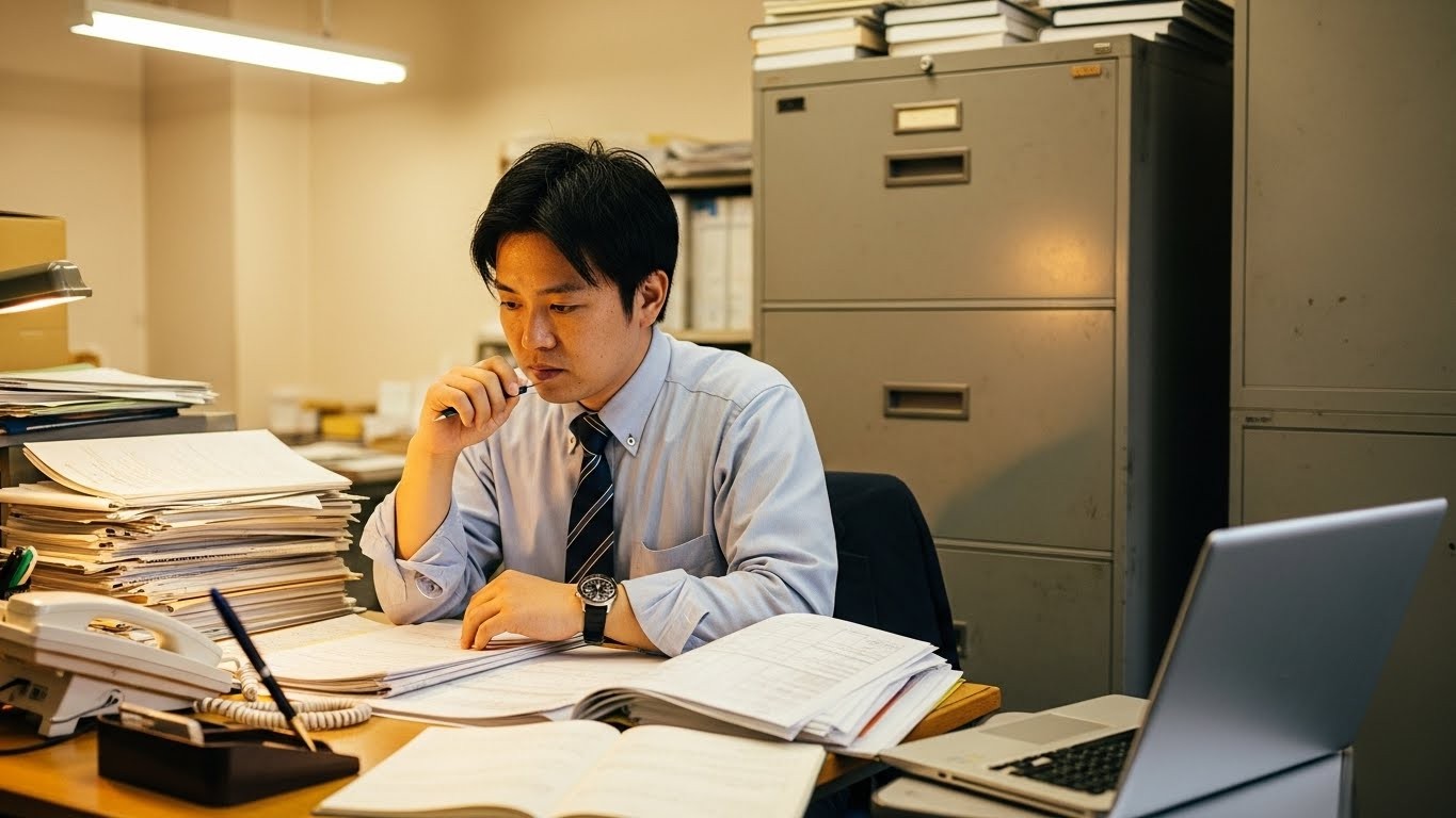 オフィスの打ち合わせ風景